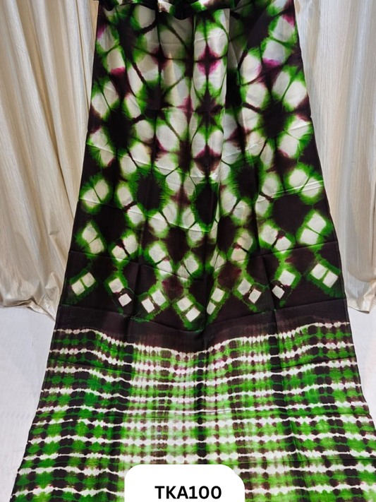 Pure Bishnupuri Silk - Shibori work saree