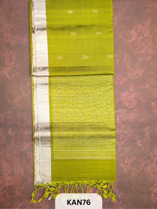 KANCHIPURAM HANDLOOM PURE SOFT SILK