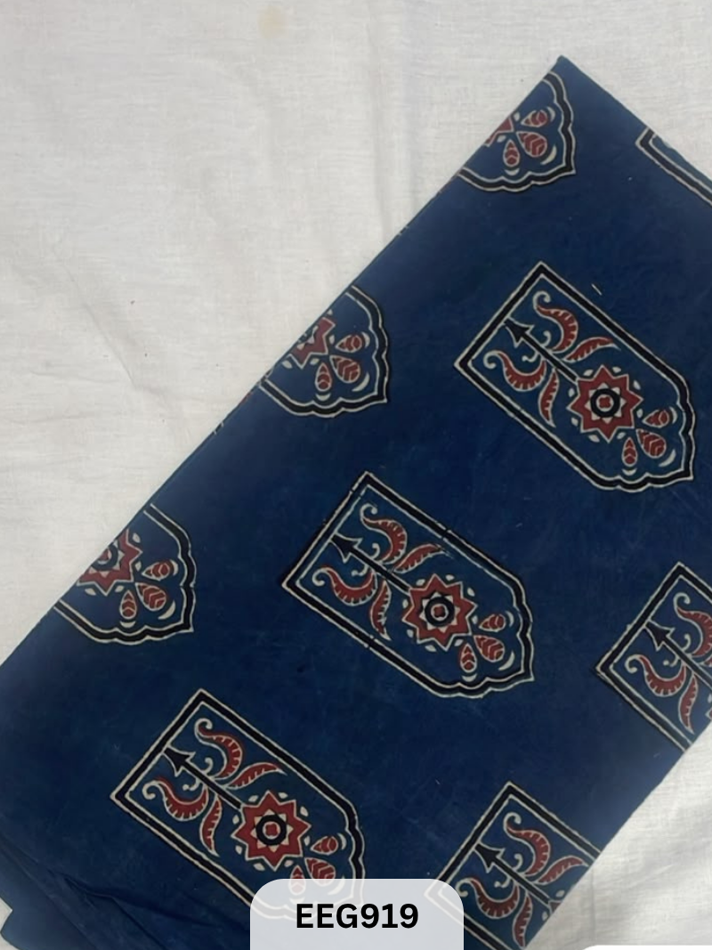 COTTON AJRAKH FABRIC-1MTR