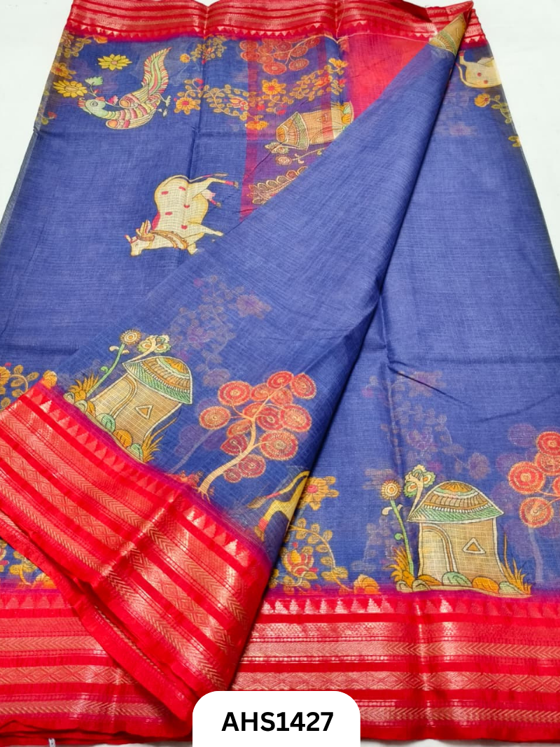 Pure Kota Cotton Digital Print Saree