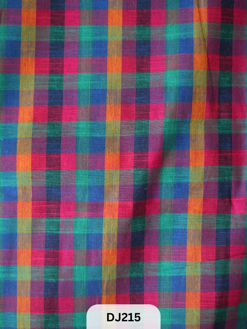 Madras kattam Fabric - 1mtr