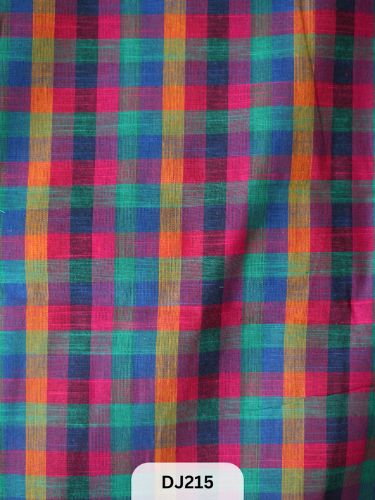 Madras kattam Fabric - 1mtr