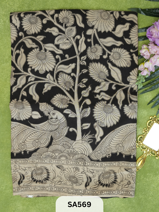 KALAMKARI MALMAL COTTON SAREE