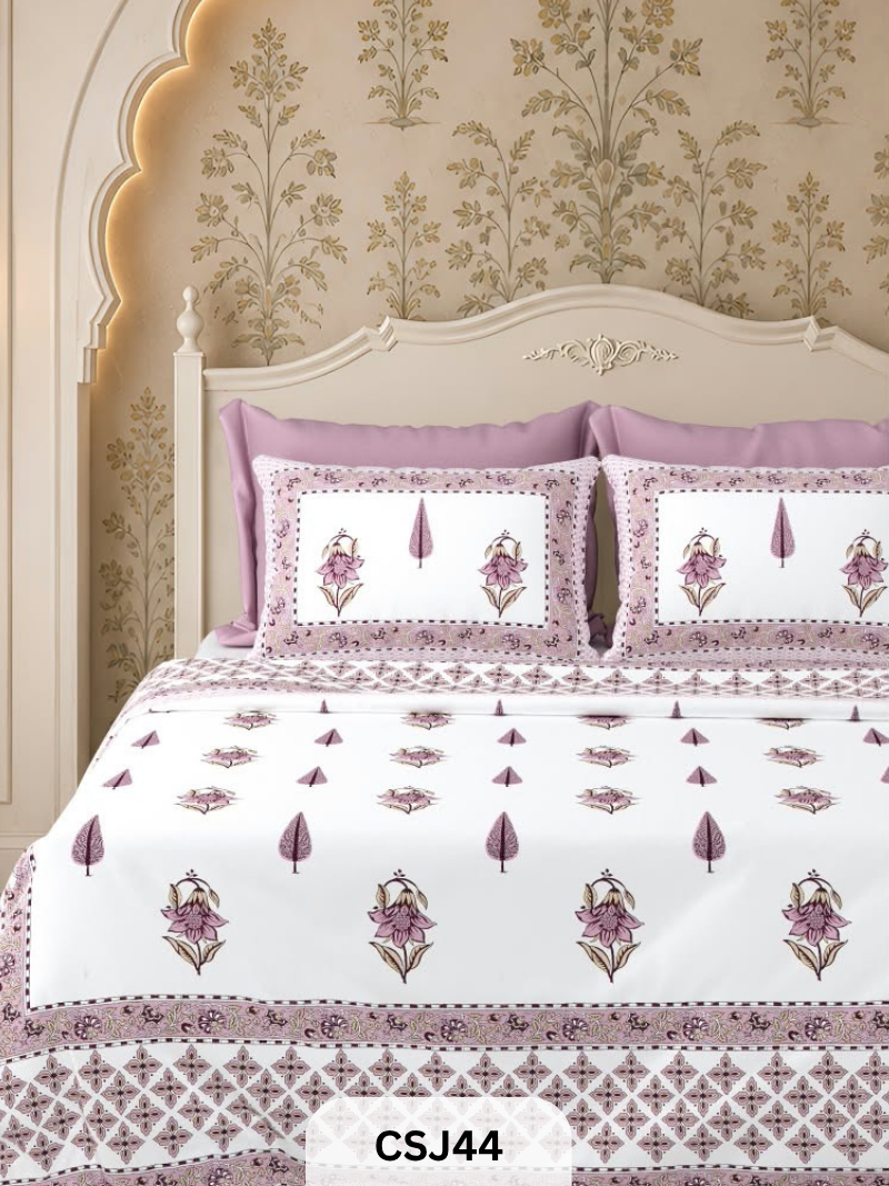 Tulip BedSheets With 2 Pillow Covers 102*108