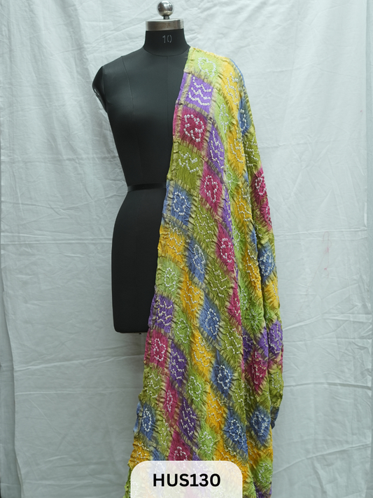 PURE MODAL CHECK GHARCHOLA BARIK BHANDEJ MULTI DYE