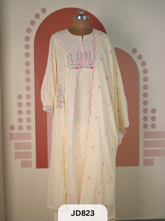 HAND EMBRODERY - Premium Soft Cotton