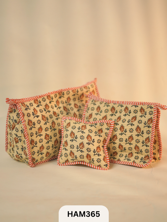QULITED TRAVEL 3 COMBO POUCH