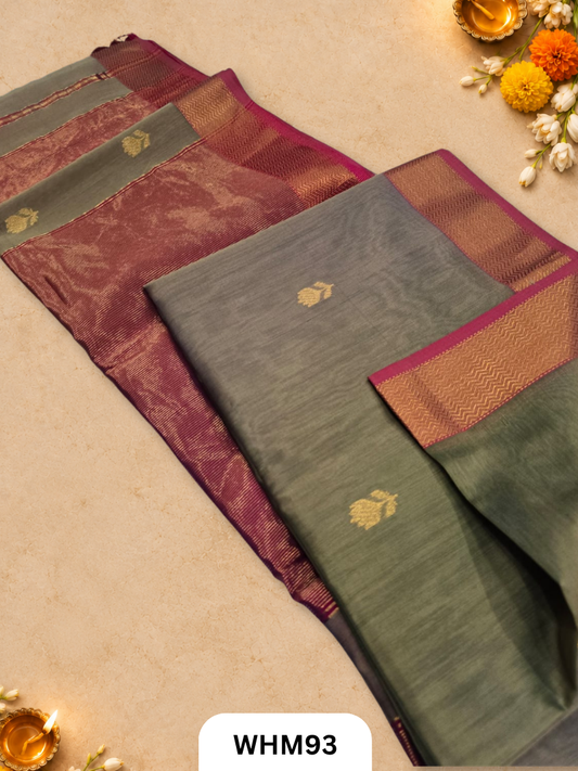 Maheshwari handloom Lotus butta sarees