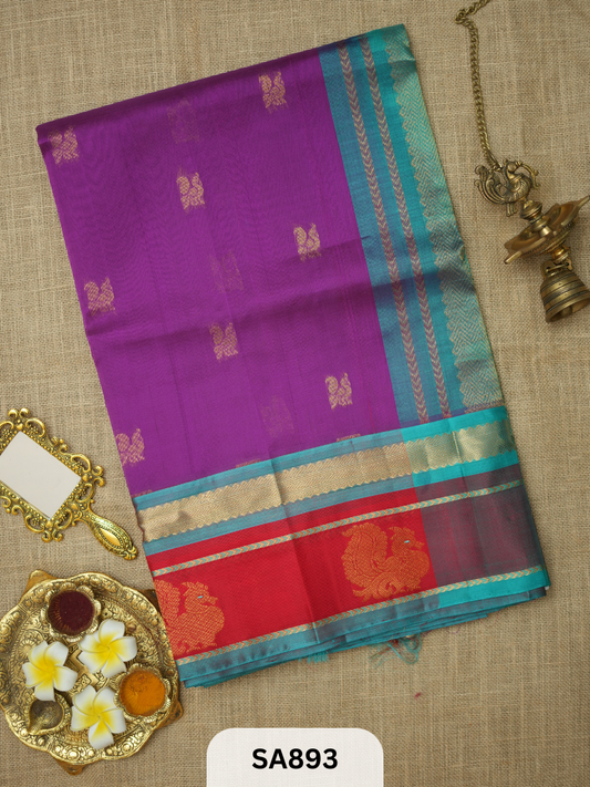 PURE KUPPADAM HANDLOOM SILK COTTON SAREE (pure by pure)