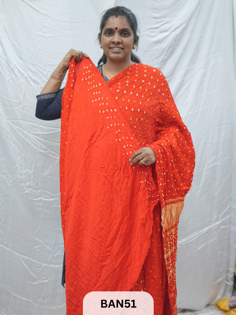 SEMI GAJI BANDHANI GHARCHOLA PALLU