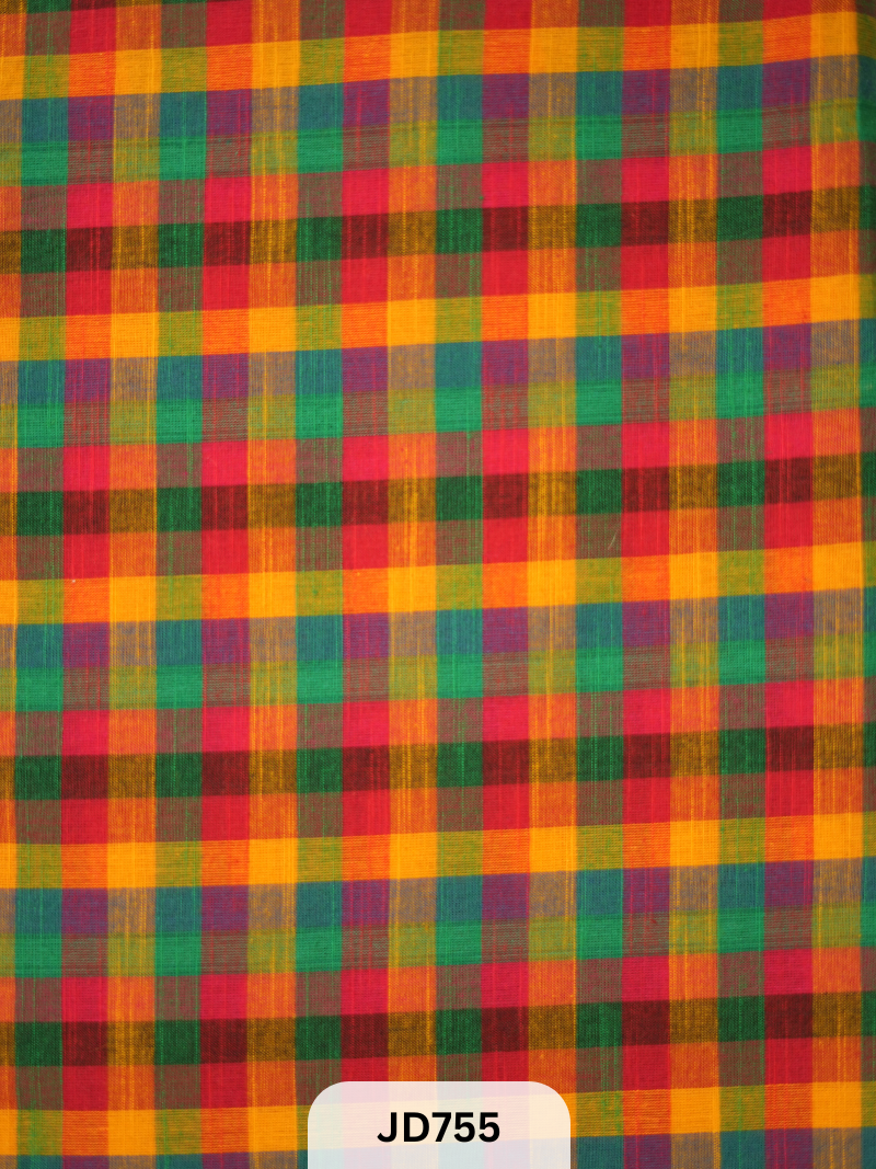 Madras kattam Fabric - 1mtr