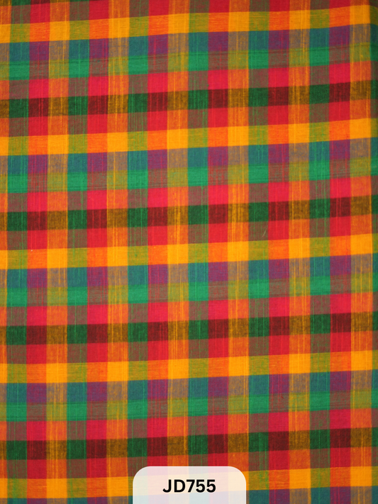 Madras kattam Fabric - 1mtr