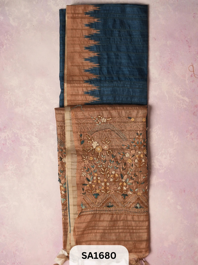 JUTE LINEN SAREE