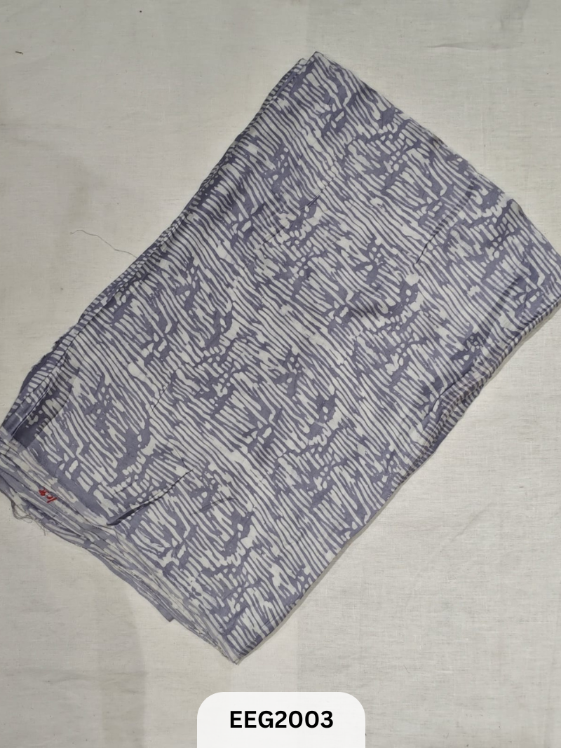 MODAL SILK WITH AJRAKH BATIK HANDBLOCK PRINT - 1MTR