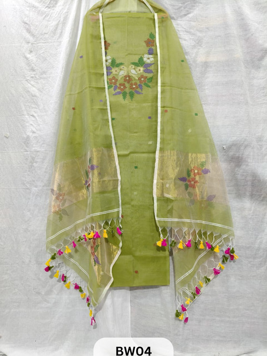 MUSLIN JAMDHANI PAITHANI TOP & DUPATTA | HANDLOOM