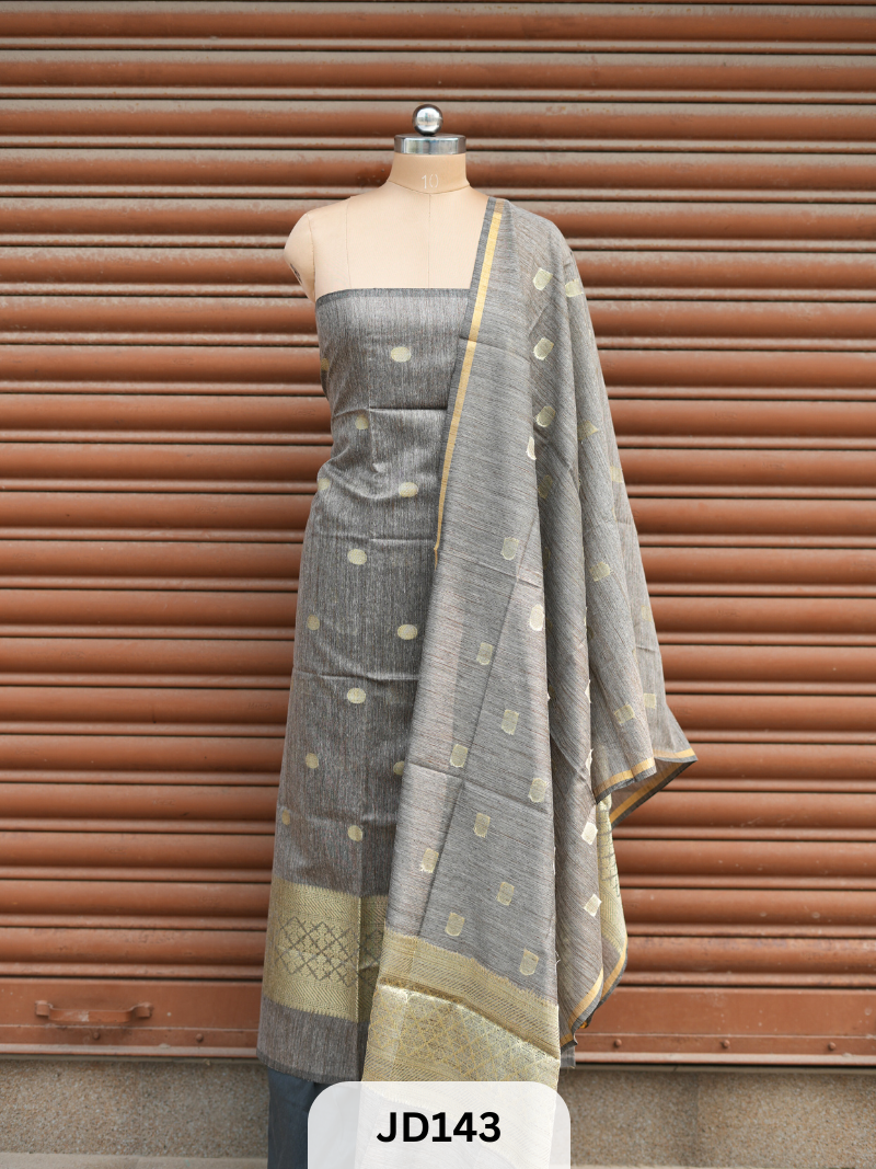 CHANDERI POLKA SALWAR - 3 PCS