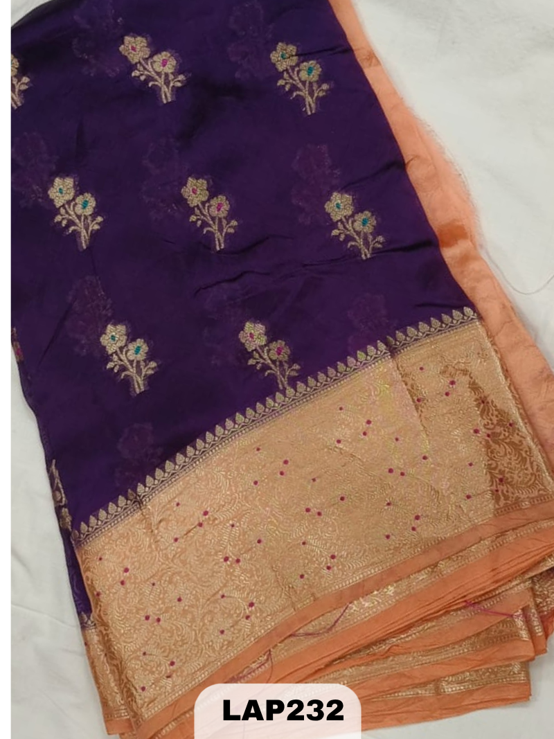 Banaras kora dupion silk saree