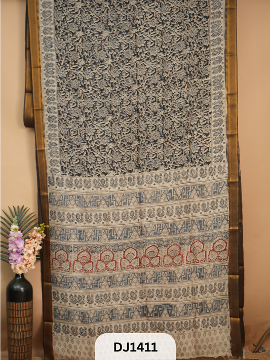 KALAMKARI CHENNURI SILK SAREE