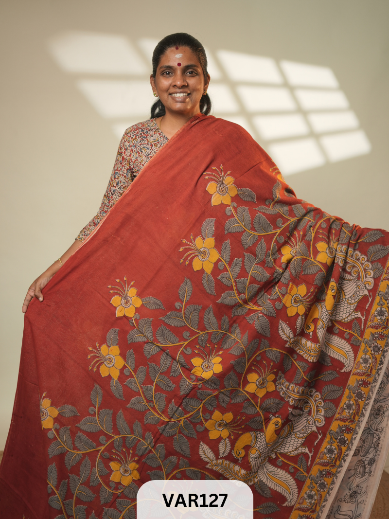 KALAMKARI COTTON SAREE