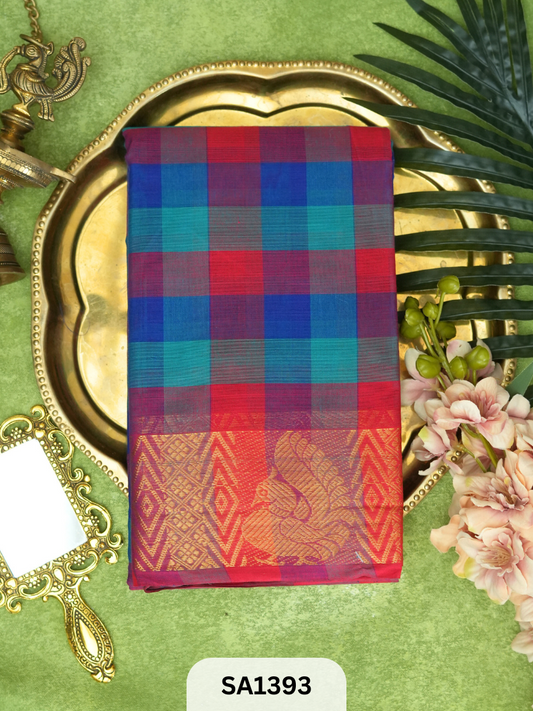 CHETTINAD COTTON SAREE | CHECKED