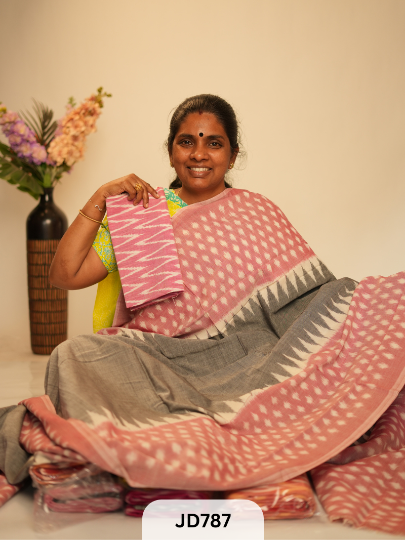Ikkat Pochampally Handloom Merchandise Saree
