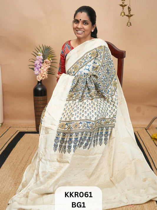 DOLA SILK - AJRAKH HANDBLOCK PRINT