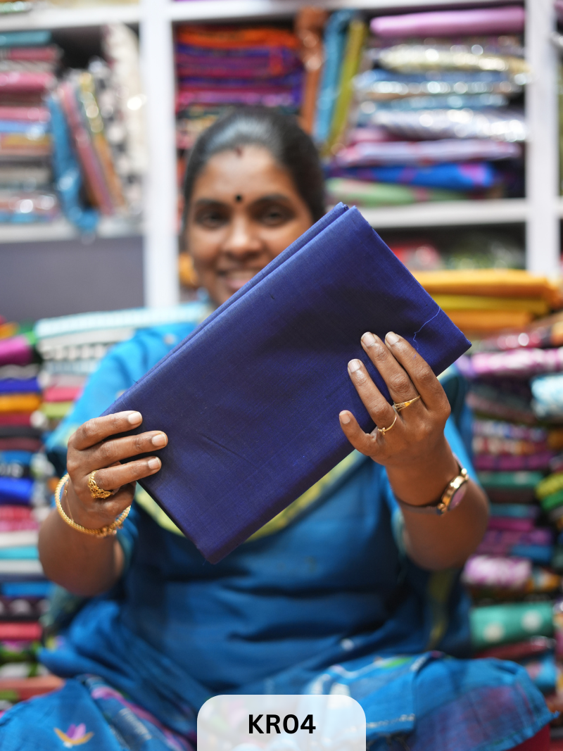 BISHNUPUR PLAIN KATAN SILK SAREE
