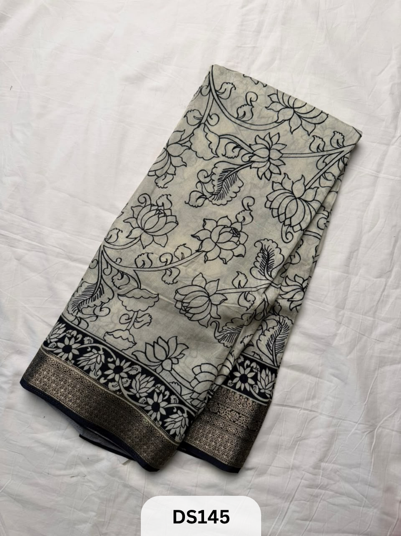 PURE DOLA SILK IN DIGITAL PRINT SAREE