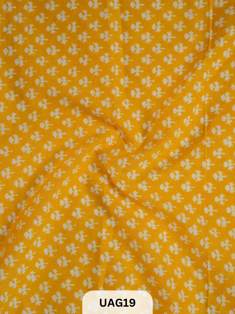 JAIPUR COTTON FABRIC - SCREEN PRINT 1 MTR