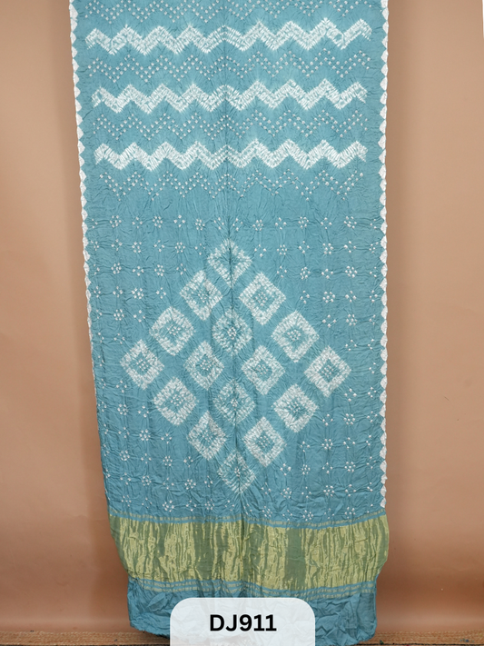 BANDHANI SHIBORI SAREE WITH LAGDI PATTA