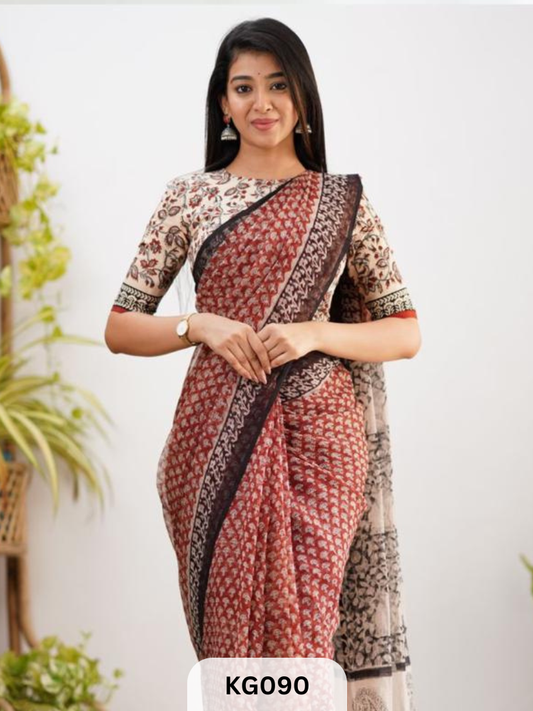 KOTA HANDBLOCK PRINT SAREES X KAARIGAI