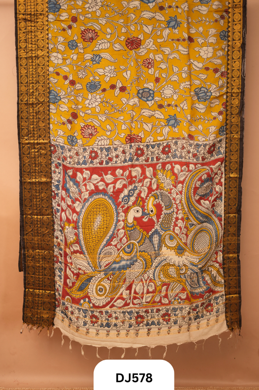 KANCHI MANGALGIRI BORDER | CHENNURI SILK