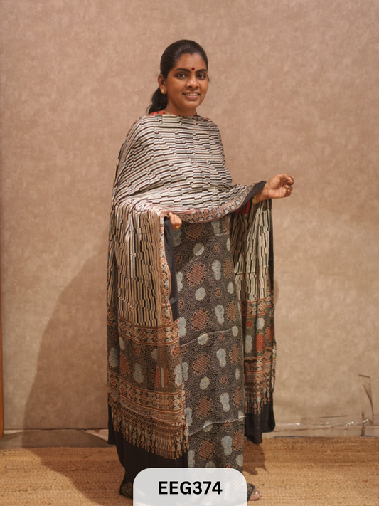 AJRAKH MODAL 2  PCS-UNSTITCHED