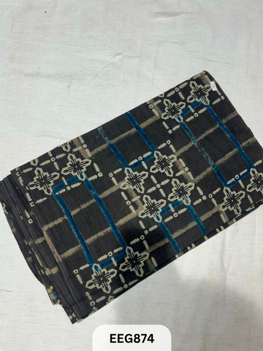 COTTON AJRAKH FABRIC-1MTR