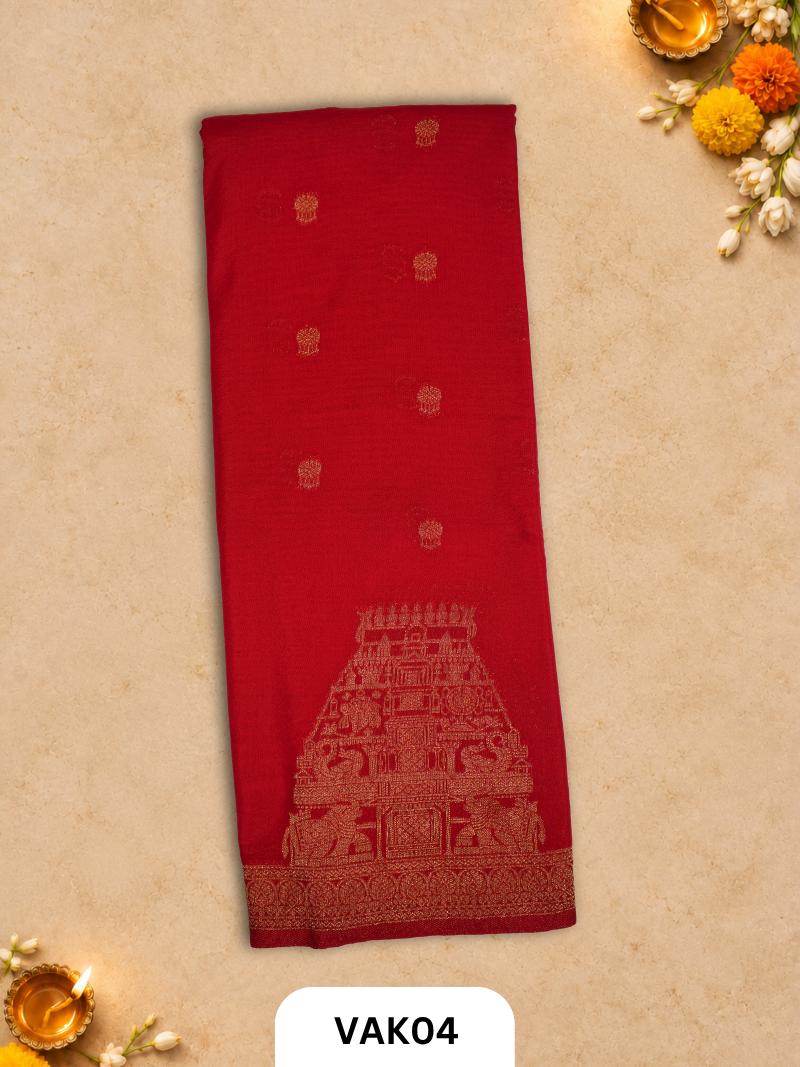 Banarasi Viscose Temple Weaving saree