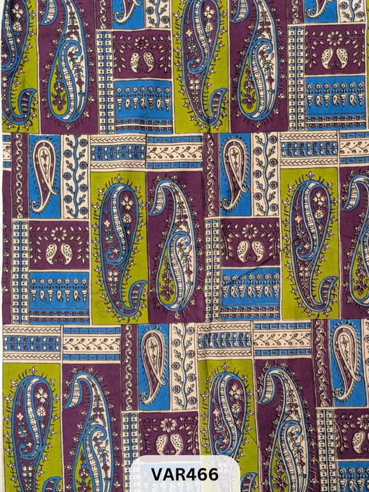 Kalamkari Hand printed - Fabric -1mtr