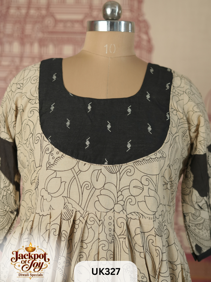 Kalamkari Anarkali Gown