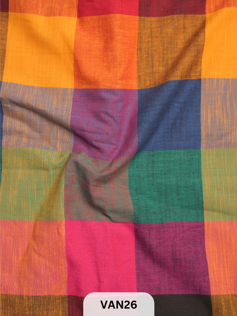 MADRAS KATTAM FABRIC - 1 MTR
