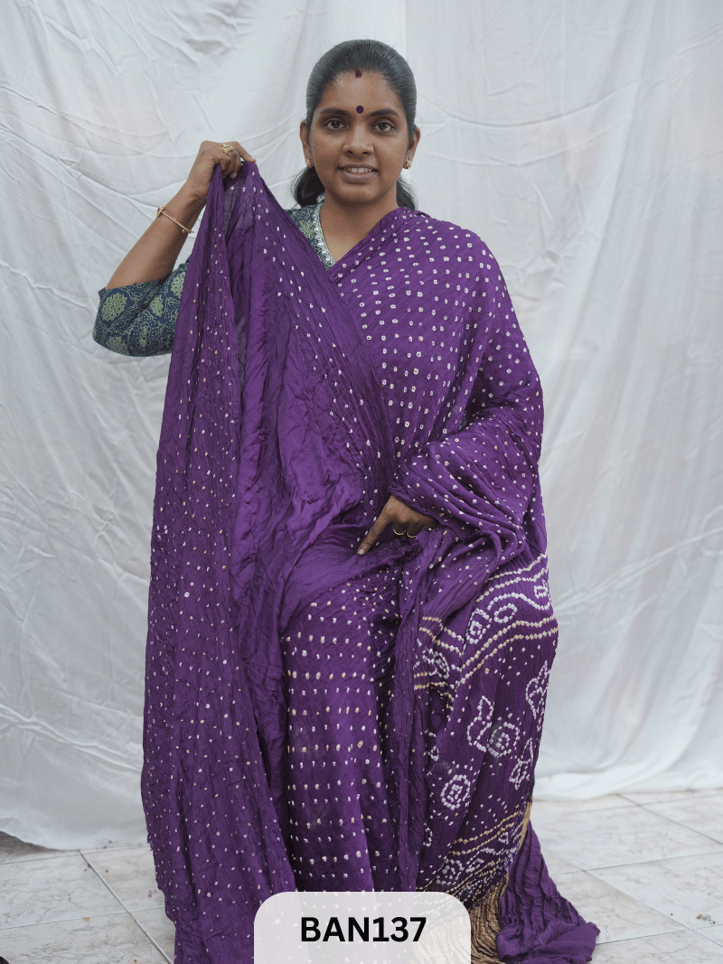 100% VEGAN SILK WITH LAGDI PATTA SAREE