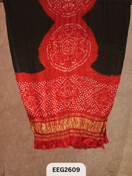 MODAL BANDHEJ KASUMBO DUPPATTA WITH TISSUE BORDER