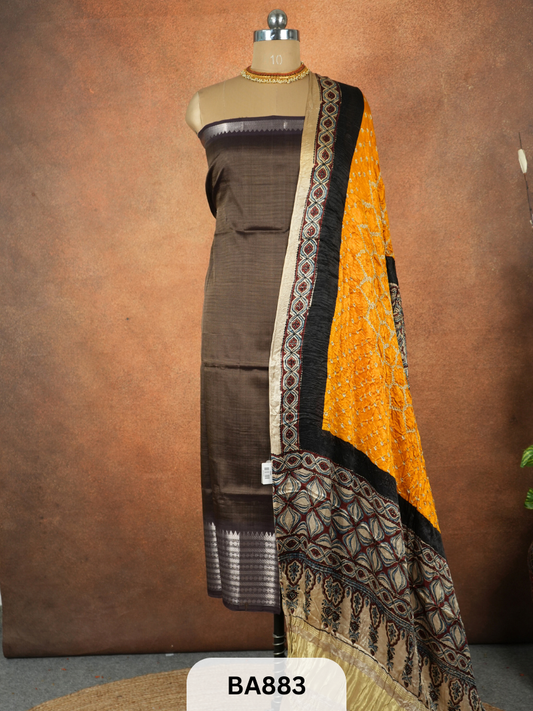 Modal Bandhani Dupatta + Mangalgiri Top