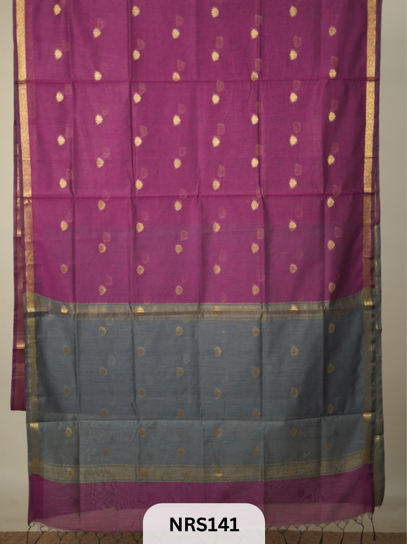 CHANDERI INSPIRED MAHESWARI SAREE