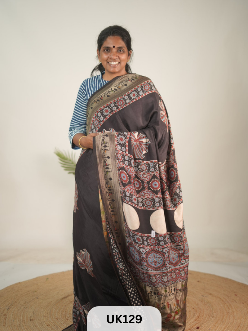 DOLA AJRAKH SAREE