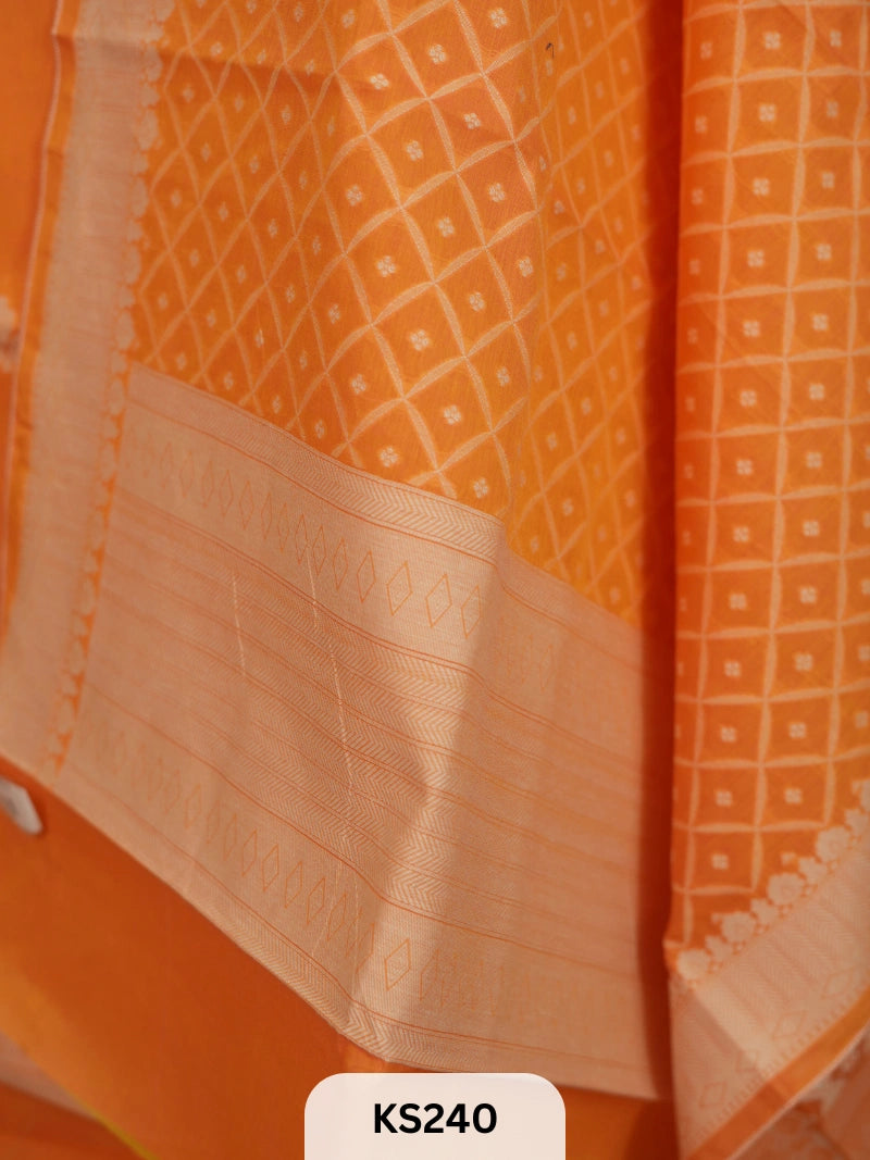 PURE CHANDERI SILK HANDLOOM SALWAR