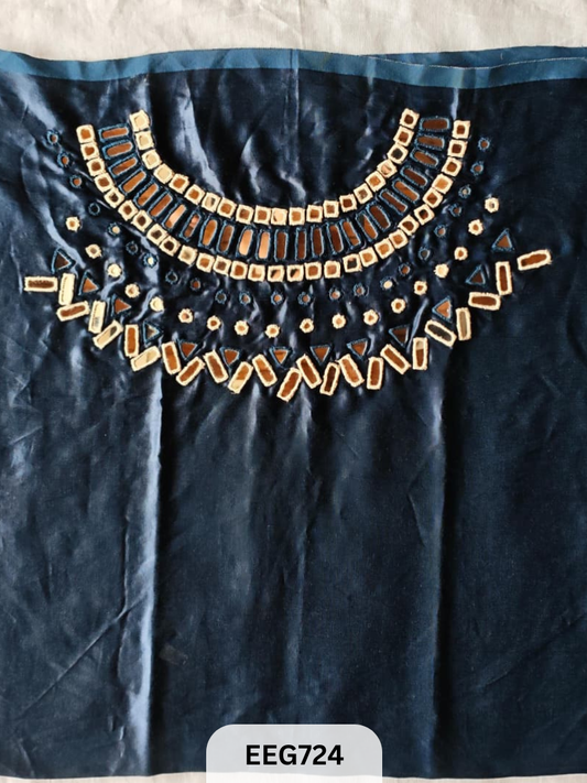 MASHRU MIRROR WORK UNSTITCHED BLOUSE  PIECE