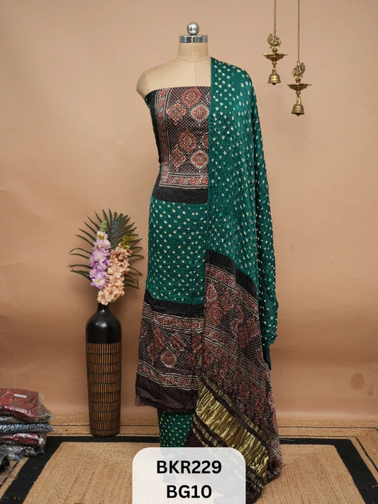 BANDHANI AJRAKH WITH LAGDI PATTA | SALWAR SUIT