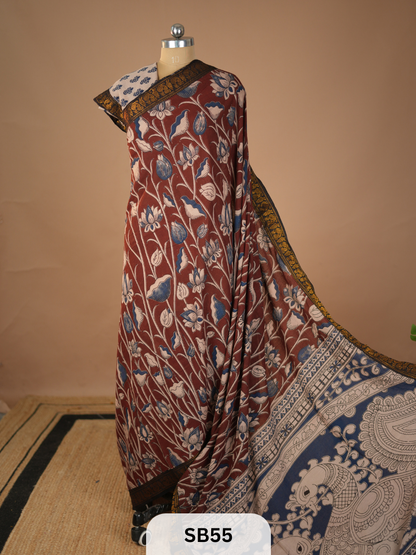 SUNGUDI X KALAMKARI SAREE