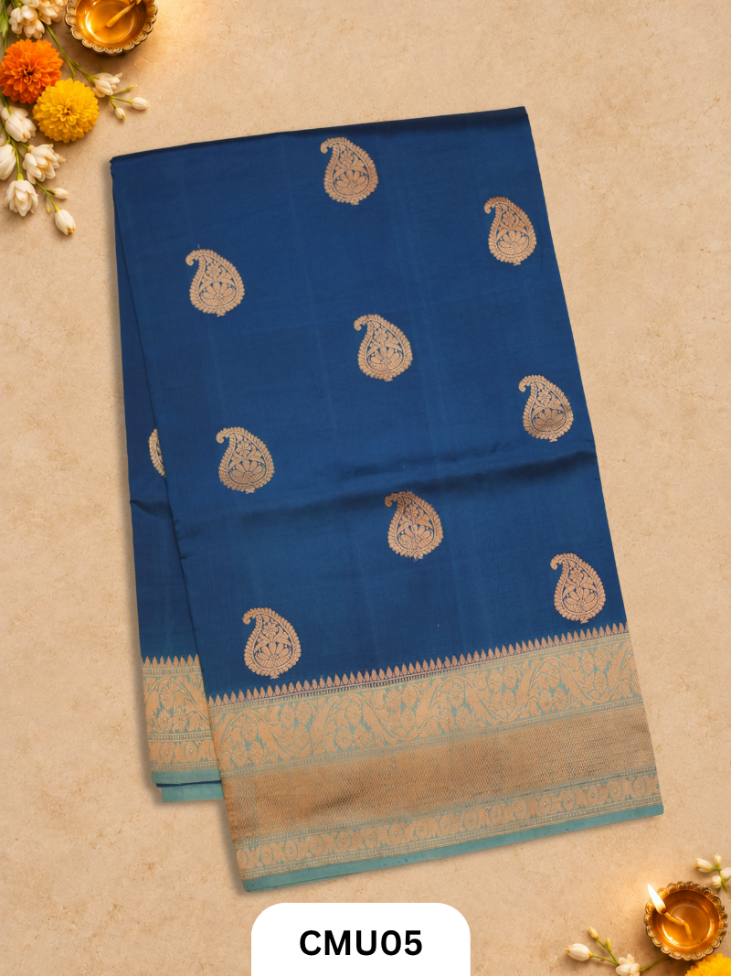 Pure Handloom Banaras Kathan Silk Saree