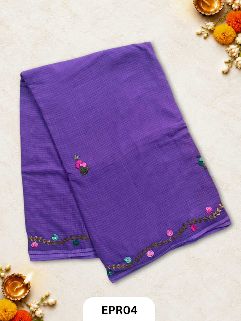 Kota Cotton With Embroidery Lambani Saree