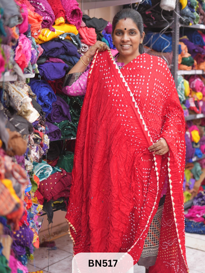 SEMI TISSUE WITH CHORAS DANI SAREE - LAGDI PATTA